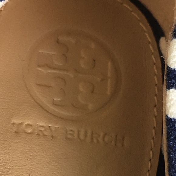 Tory Burch
Navy Blue White Polka Dot New Espadrilles Wedges Heels Sandals - Picture 7 of 16